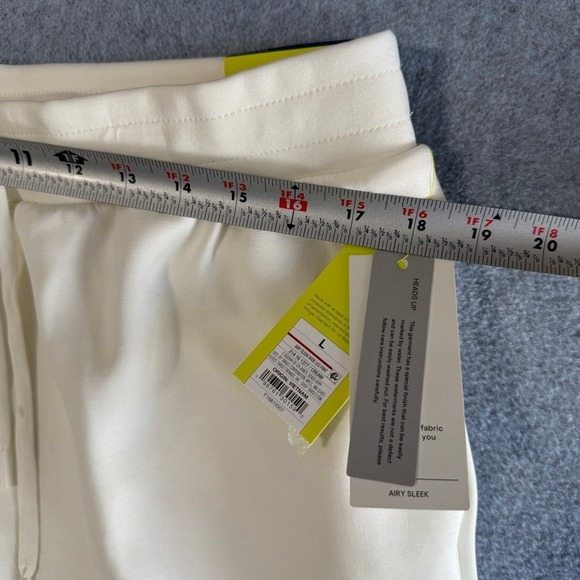 All In Motion Airy Sleek Wide Leg Pant Athleisure Large Cream High Rise - Picture 6 of 13